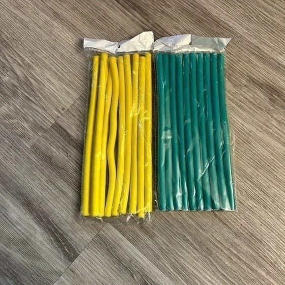 20 new rubber reusable hair curlers rollers. - Picture 2 of 3